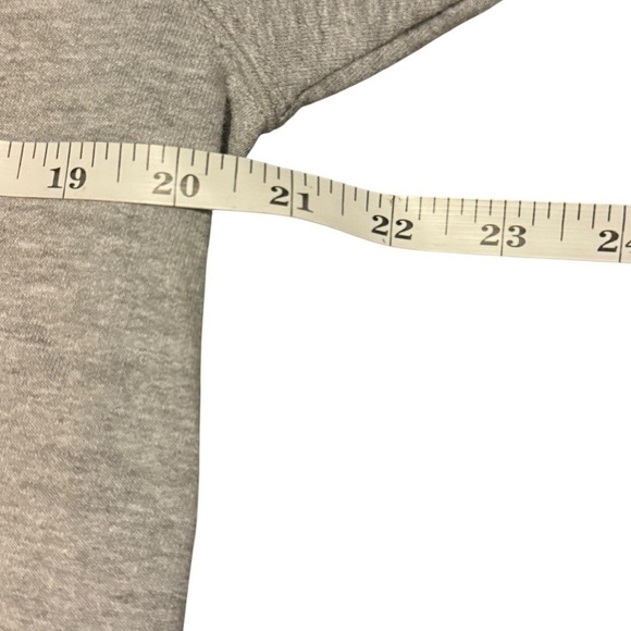 Gray Crewneck Sweater with Bold Text - Picture 3 of 5